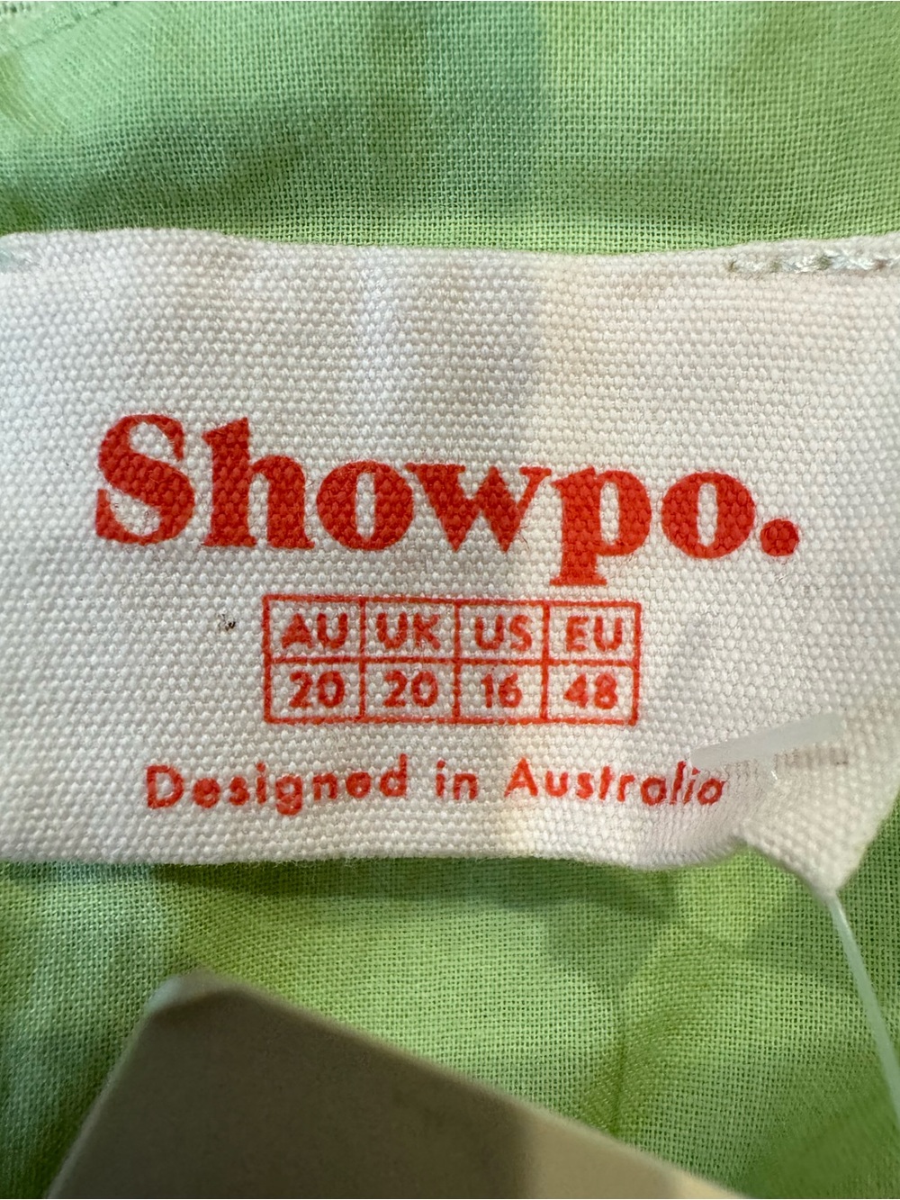 NWT Showpo Break Free With Me Sundress Mint Green Linen Cotton Size 16 Beach - Picture 11 of 12